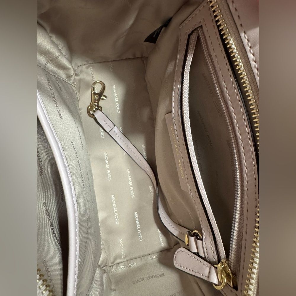 Michael Kors Selma Pink Leather Studded Firework Celestial Crossbody Bag RARE LE - Picture 6 of 11